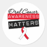 Oral Cancer Awareness Matters stickers