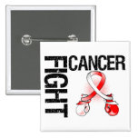 Oral Cancer Fight Boxing Gloves buttons
