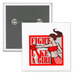 Oral Cancer Fight Like A Girl Boxer buttons