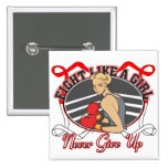 Oral Cancer Fight Like A Girl Boxer buttons