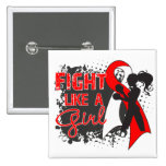 Oral Cancer Fight Like A Girl Grunge buttons