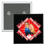 Oral Cancer Fight Rosie The Riveter buttons