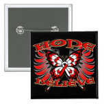 Oral Cancer Hope Believe Butterfly buttons