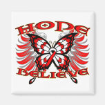 Oral Cancer Hope Believe Butterfly magnets