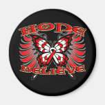 Oral Cancer Hope Believe Butterfly magnets