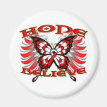 Oral Cancer Hope Believe Butterfly magnets