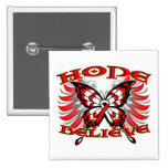 Oral Cancer Hope Believe Butterfly buttons