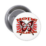 Oral Cancer Hope Believe Butterfly buttons