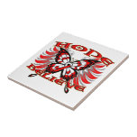 Oral Cancer Hope Believe Butterfly tiles