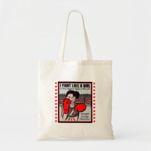 Oral Cancer I Fight Like A Girl Battle Tote Bag