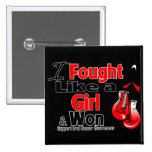 Oral Cancer I Fought Like a Girl and Won buttons