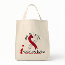 ORAL CANCER I Support My Brother bags