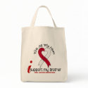 ORAL CANCER I Support My Brother bags