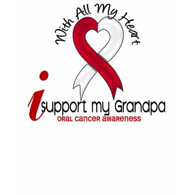 ORAL CANCER I Support My Grandpa Tee Shirt