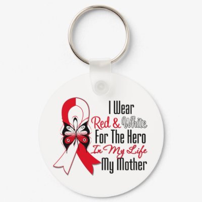 Oral Cancer Ribbon Hero My Mother keychains