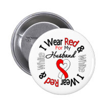Oral Cancer Ribbon Support Husband Pinback Buttons
