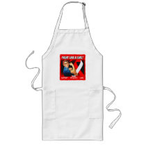 Oral Cancer Rosie Riveter - Fight Like a Girl Aprons
