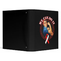 Oral Cancer - Rosie The Riveter - We Can Do It Vinyl Binders
