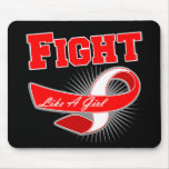 Oral Cancer Sporty Fight Like A Girl mousepads