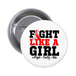 Oral Cancer Sporty Fight Like a Girl buttons