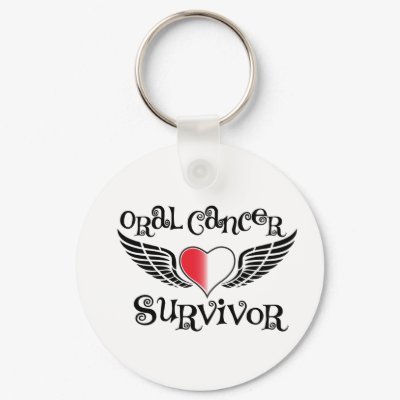 Oral Cancer Survivor keychain