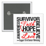 Oral Cancer Survivors Motto buttons