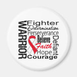 Oral Cancer Warrior Collage Magnets