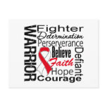 Oral Cancer Warrior Collage Post Card