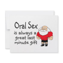 Oral Sex Is Always A Great Last Minute Gift invitations by TeeZazzle Oral Sex Is Always A Great Last Minute Gift invitations