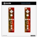 orang064 RED ABSTRACT DIGITAL BACKGROUND TEMPLATE Wii Remote Skin
