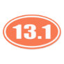 Orange 13.1 Sticker | Half Marathon