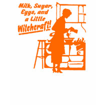 Orange "A LITTLE WITCHCRAFT" Womens T-Shirt