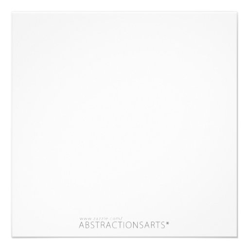 Orange Abstract Art Invitation Card