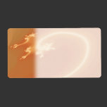 Orange Abstract Design. labels