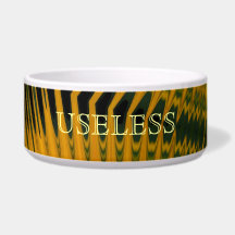 Orange Abstract ~ Dog Bowl