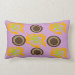 Orange abstract pattern pillow