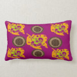 Orange abstract pattern pillow