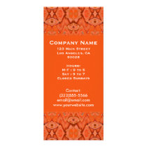 orange abstract rack cards
