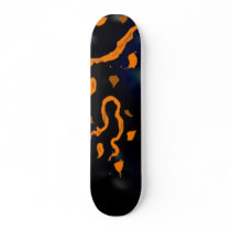 Orange Abstract Skateboard