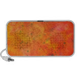 Orange Abstract with Sunflowers speakers