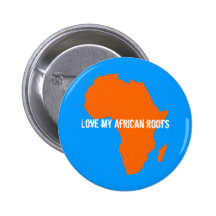 Orange Africa Continent Button