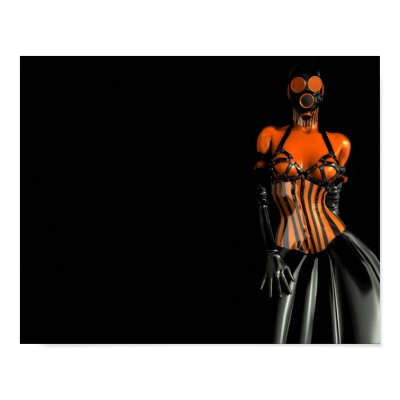 Orange and Black by Paula Horn Poster by MistressWit