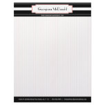Orange and Black Deluxe Letterhead