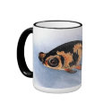 orange and black fish mugs by coppernickle orange and black fish mugs