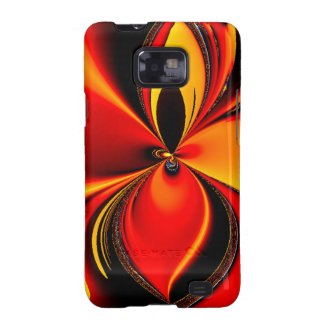 Orange and Black Flavor Fractal Samsung Galaxy S2 Case