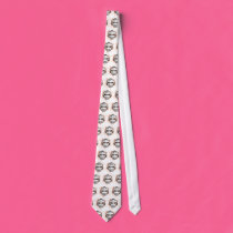 Orange and Black Hockey Mask Tie by blonde_designs Orange and Black Hockey Mask Tie