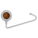 Orange and Black Yin Yang Lizards Purse Hanger