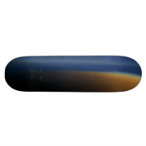 Orange and Blue Haze Skateboard Deck