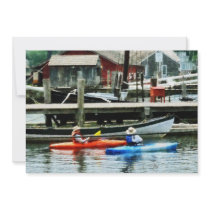 Orange and Blue Kayaks Mystic CT Invites