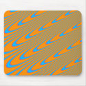 Orange and Blue Swirl Mousepad by krddesigns Orange and Blue Swirl Mousepad